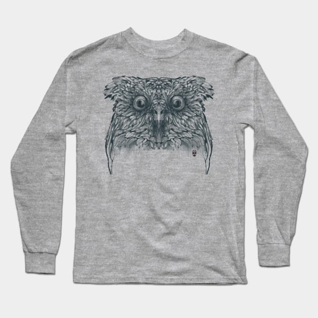 Owl Long Sleeve T-Shirt by fakeface